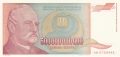 Yugoslavia From 1971 500,000,000,000 Dinara, 1993
